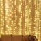 Perfect Holiday 96 LED Curtain String Light Battery Operated - Warm White